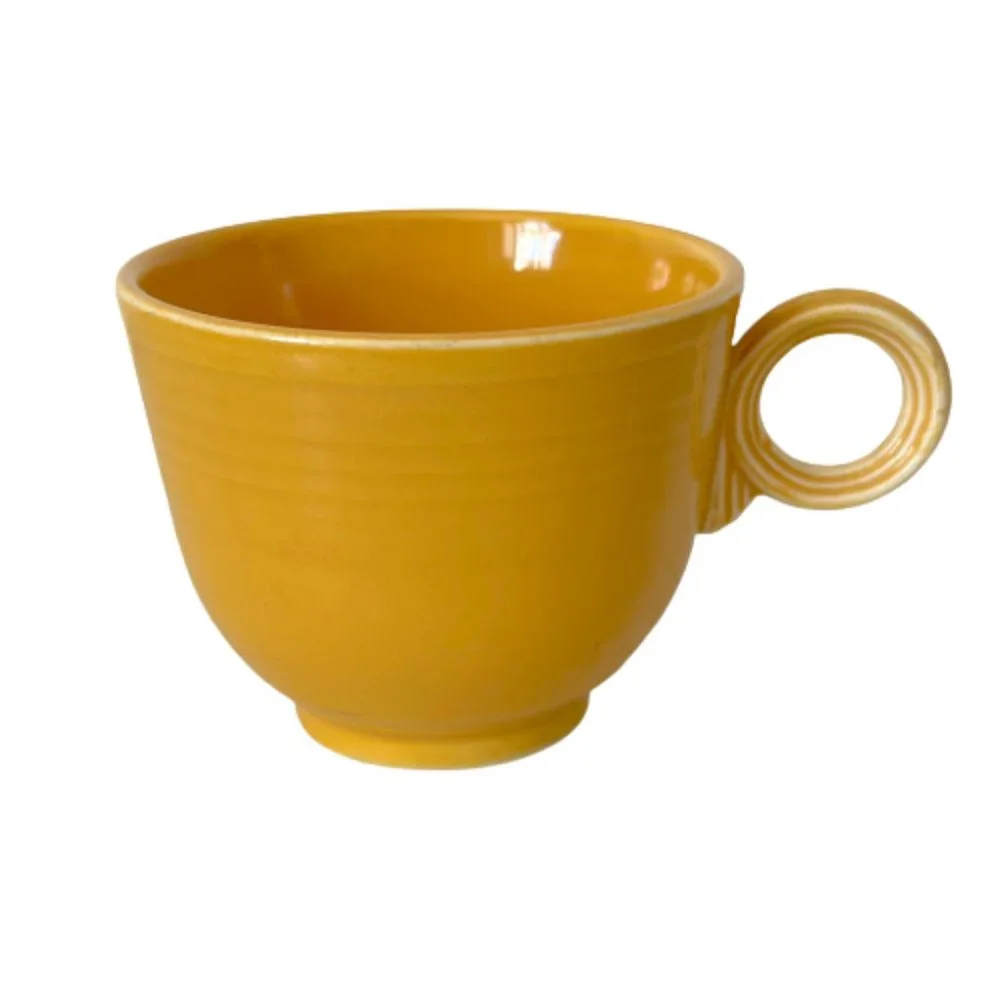 Fiestaware Mid Century Modern Colorful Original Marigold Yellow Dinnerware Cup